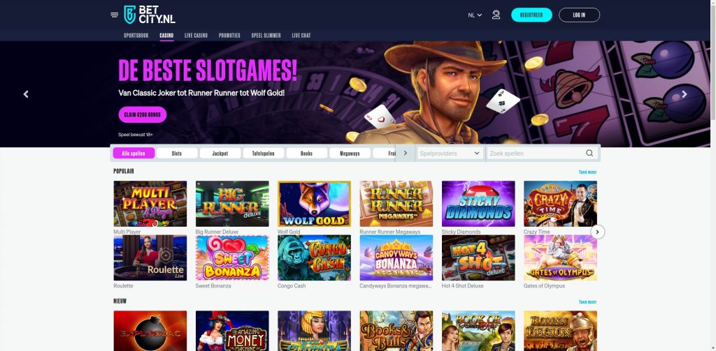 BetCity homepage screenshot oktober 2021
